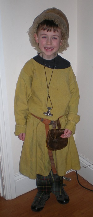 World Book Day 2013 A Viking child's costume worn, as Horrendous Hiccup Haddock III from How to Train Your Dragon, for a day at school where children dressed up as their favourite characters from books.